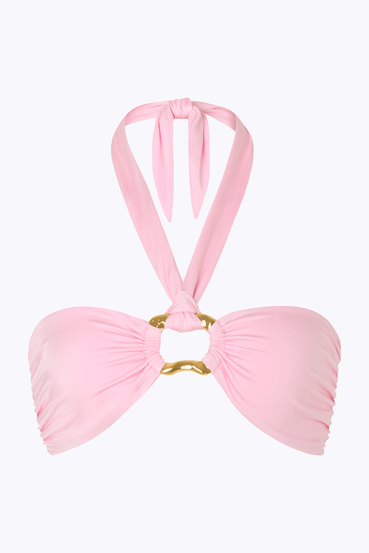 'Locket' Bandeau Top - Ballet Pink