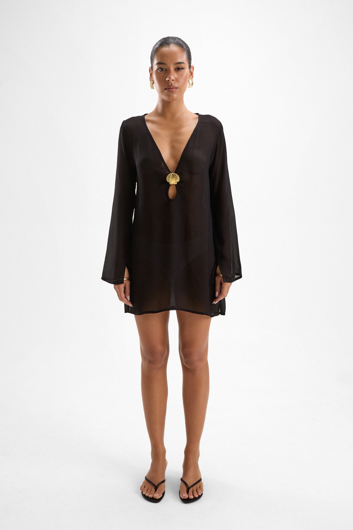 Lulu Seashell Dress - Black