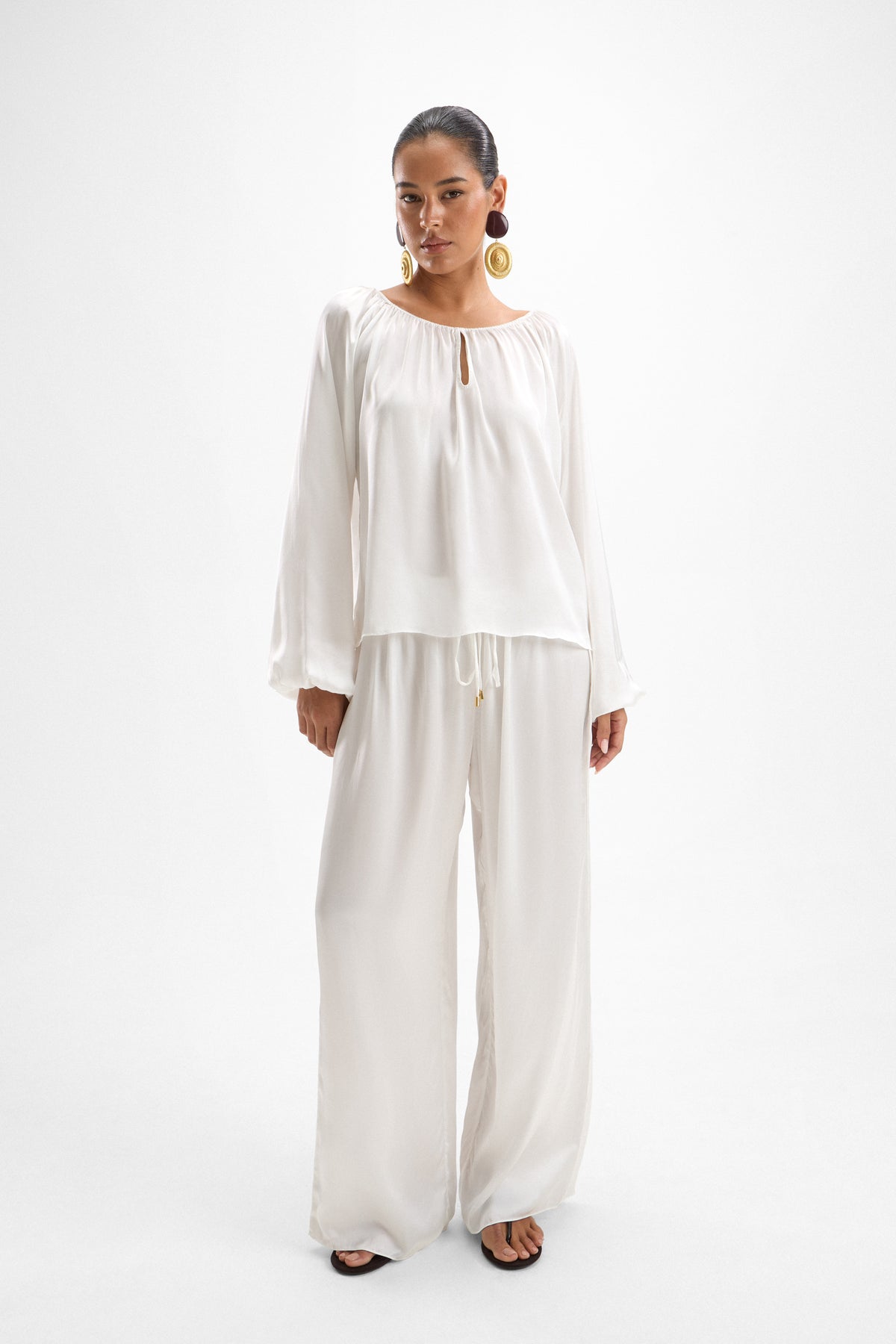 Zoe Blouse - Pearl