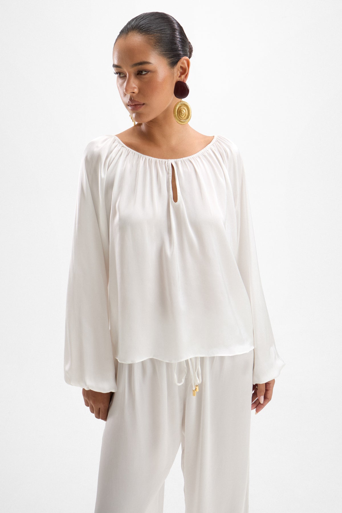 Zoe Blouse - Pearl