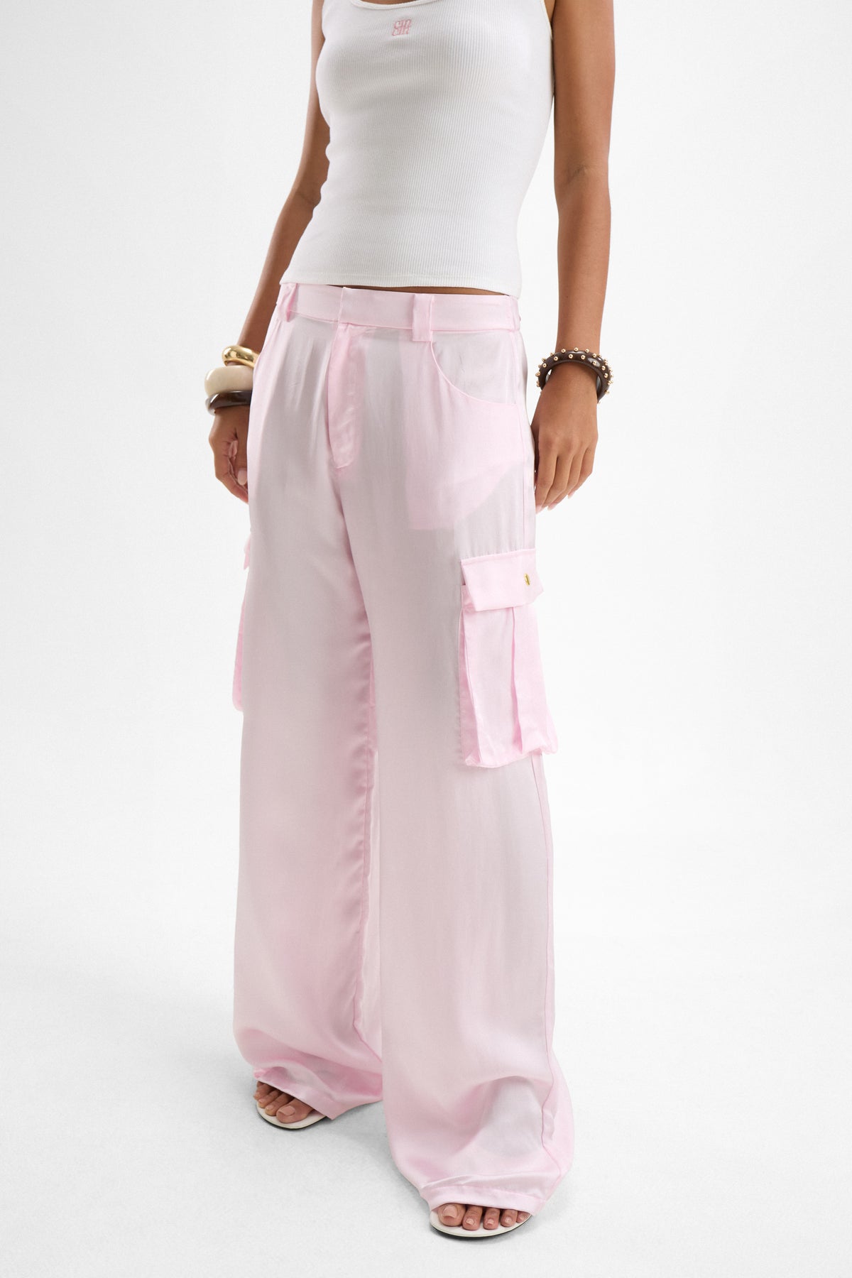 Idol Cargo Pants - Petal Pink