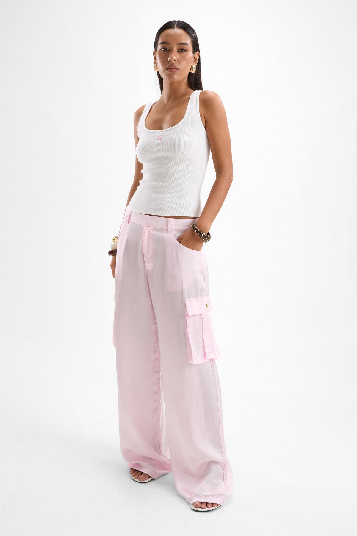 Idol Cargo Pants - Petal Pink