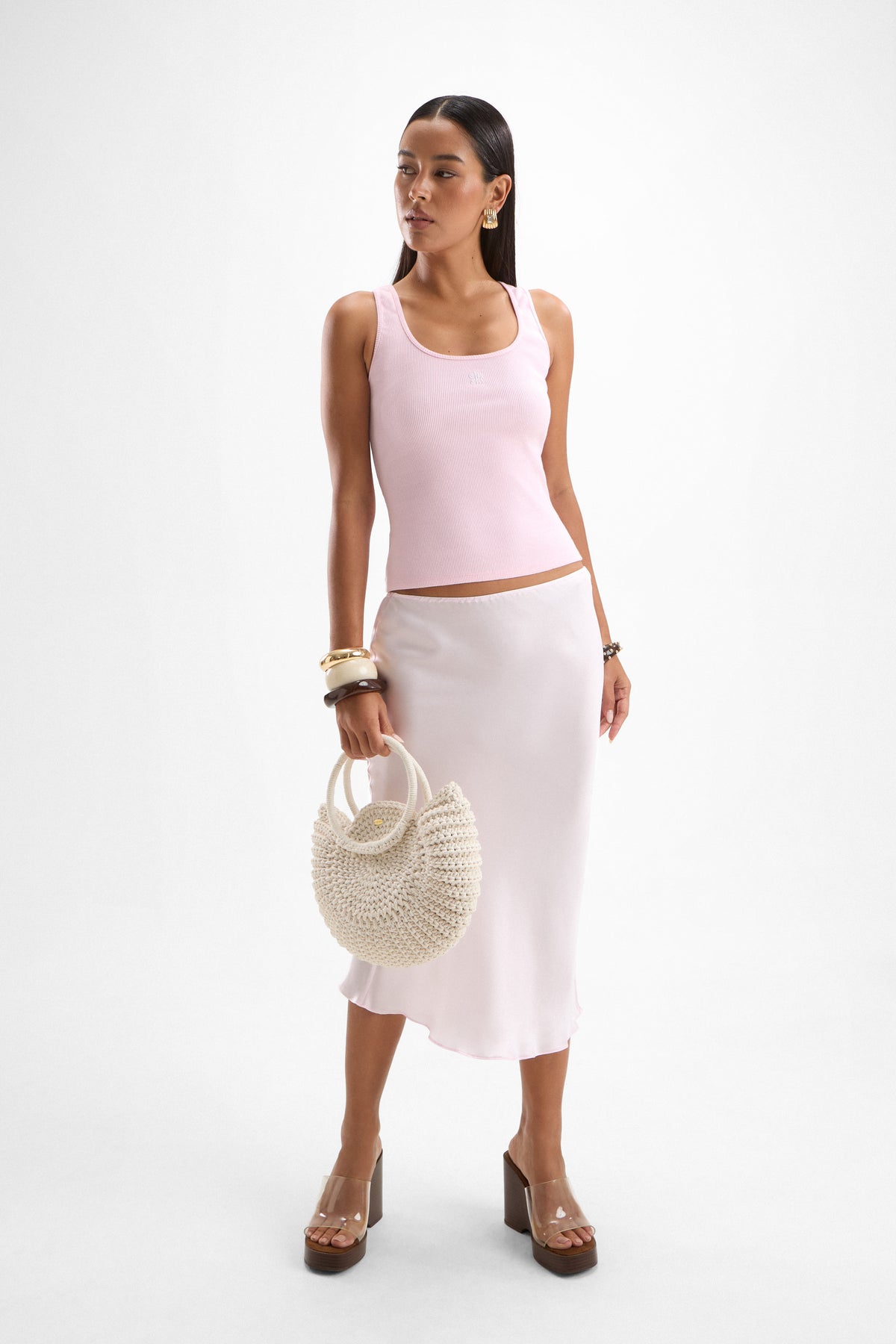 Georgia Skirt - Petal Pink
