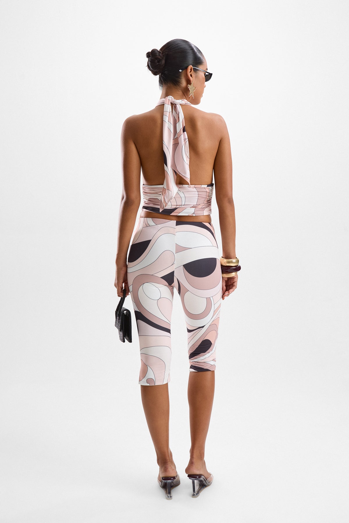 Eleganza Halter Top - Mars Beige