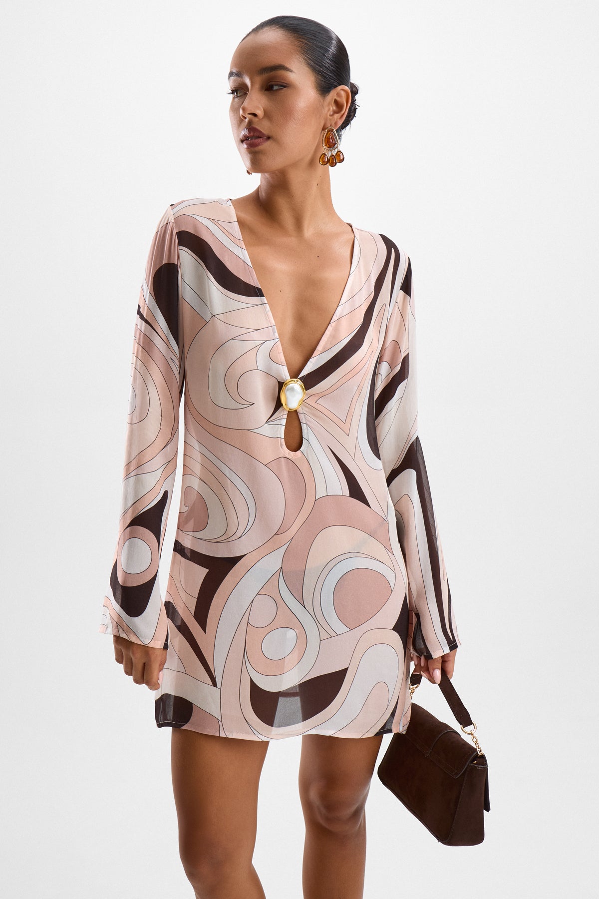 Lulu Moonstone Dress - Mars Beige