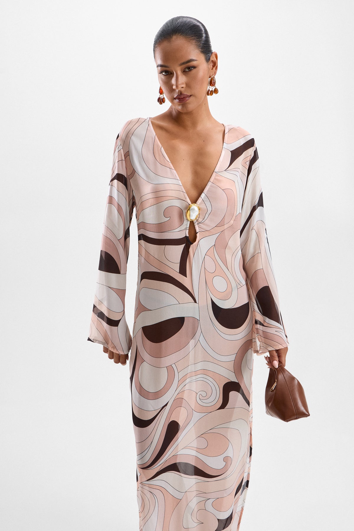 Hotline Moonstone Maxi Dress - Mars Beige