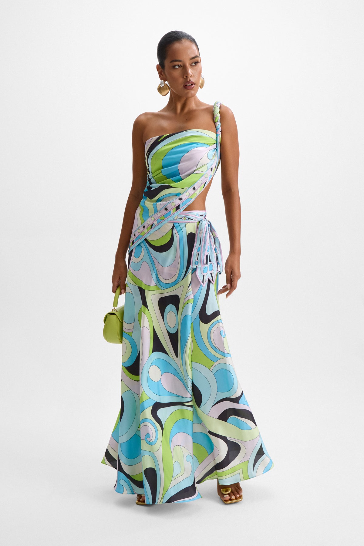 Sienna Maxi Skirt - Mars Blue