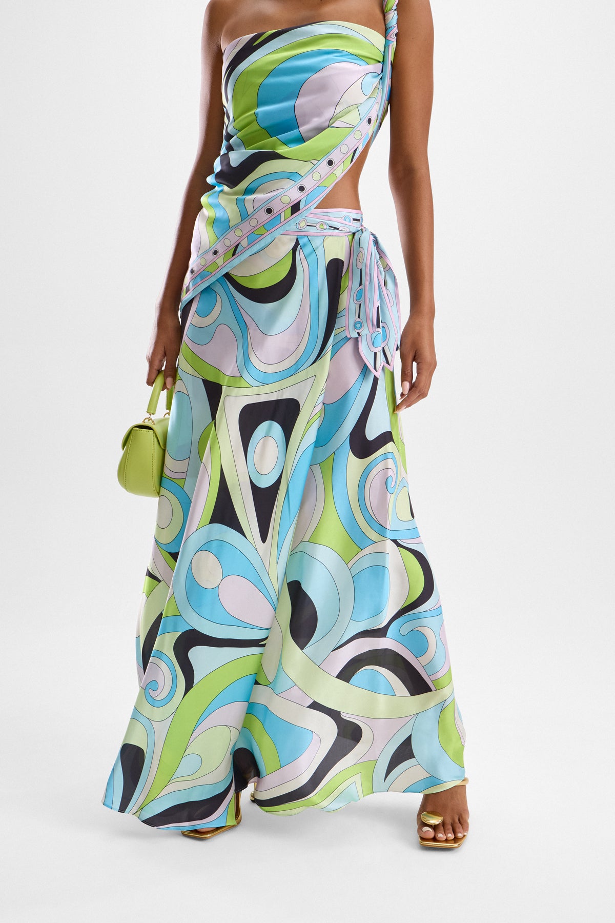 Sienna Maxi Skirt - Mars Blue