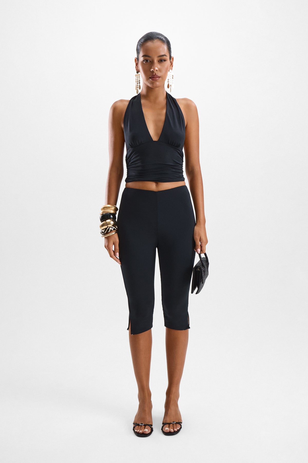 Audrey Capri Pants - Black