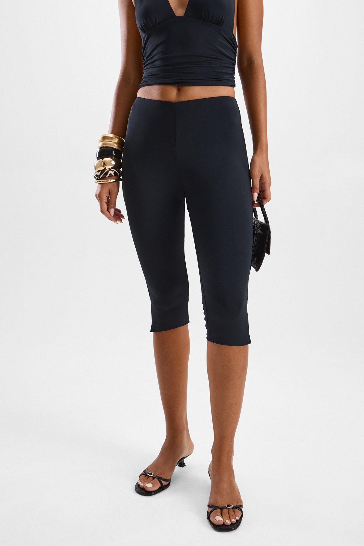 Audrey Capri Pants - Black