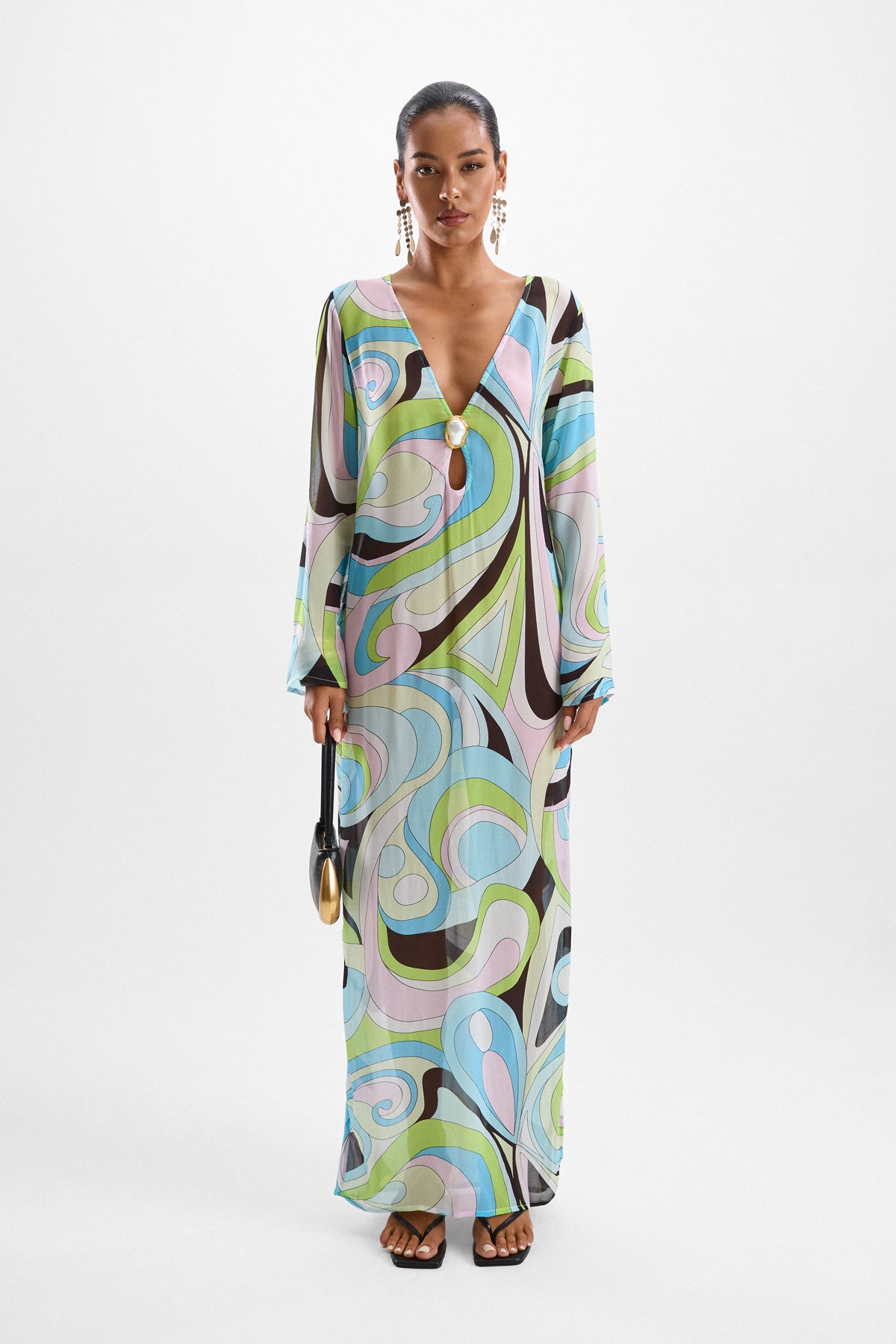 Hotline Moonstone Maxi Dress - Mars Blue