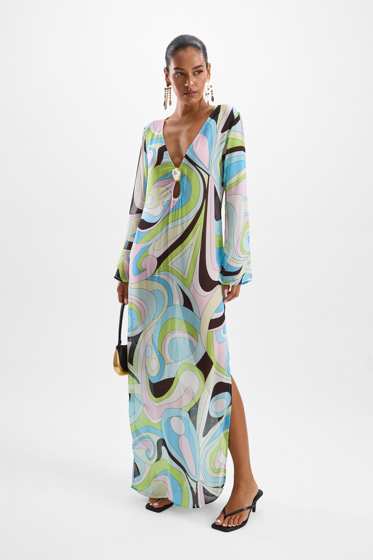 Hotline Moonstone Maxi Dress - Mars Blue