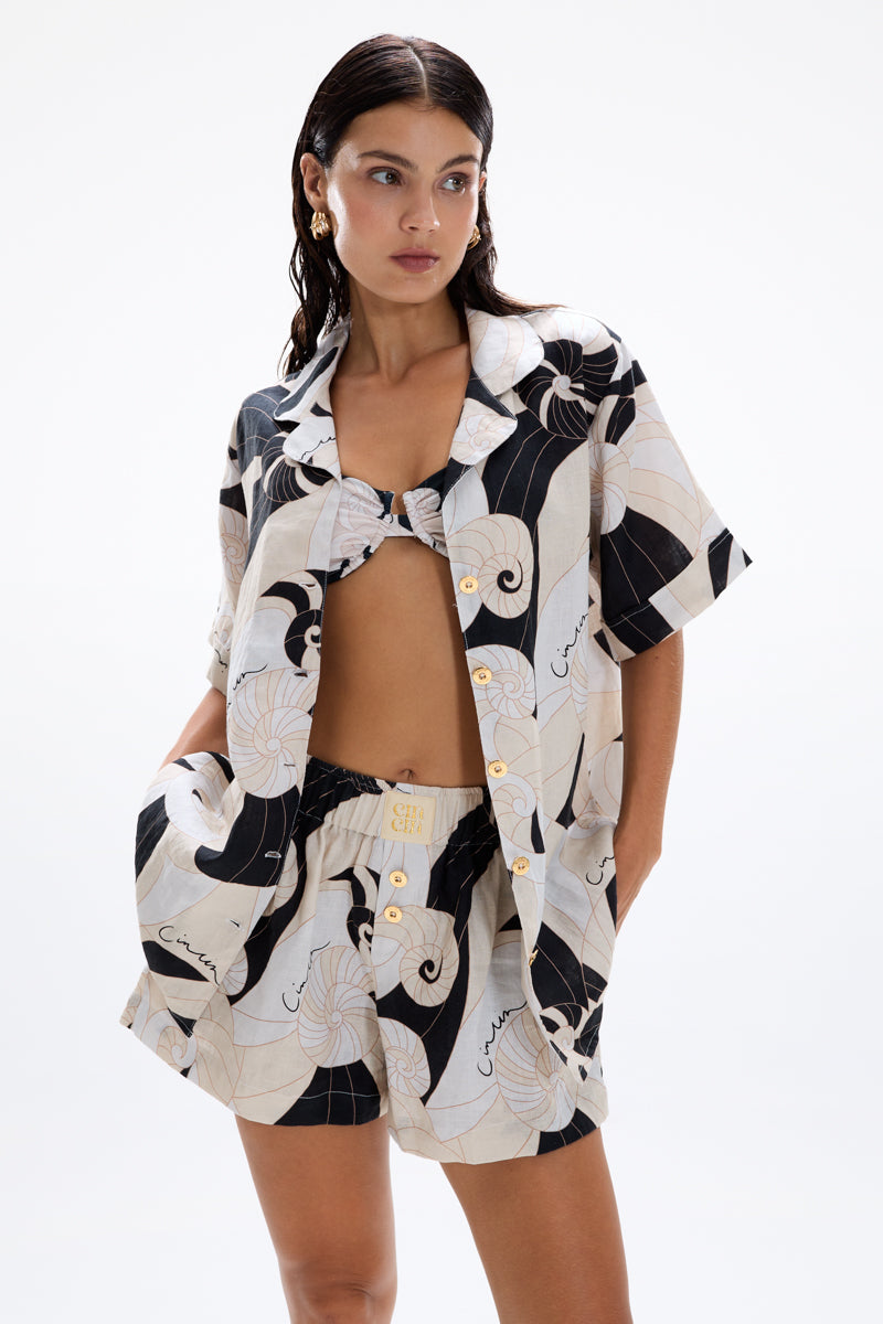 Troppo Bowling Shirt - Nautilus