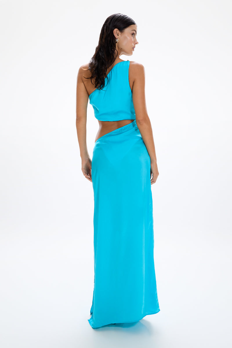 'Pacific' Dress - Aquamarine