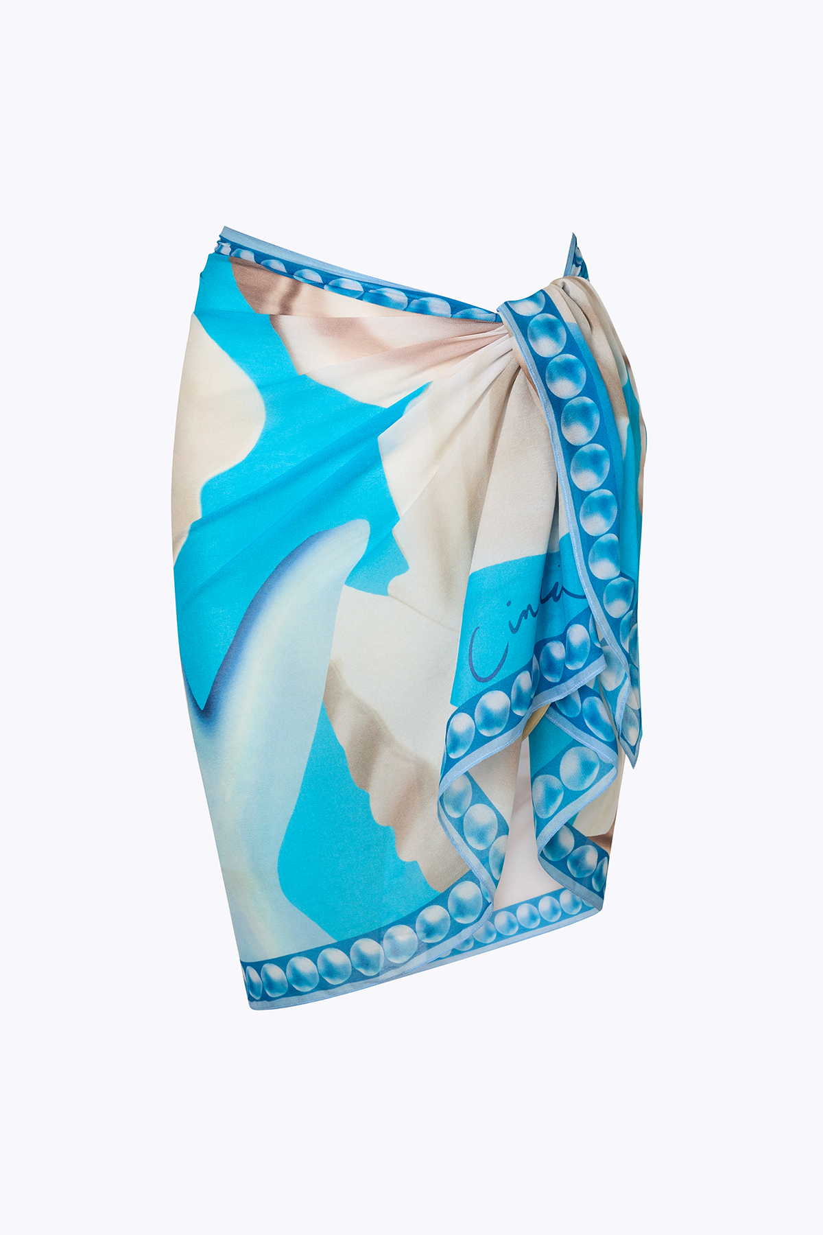 Short Scarf  - Tahiti Blue