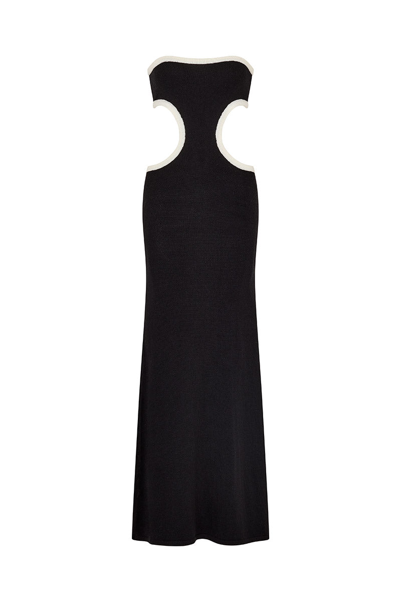 Empire Knit Dress - Black
