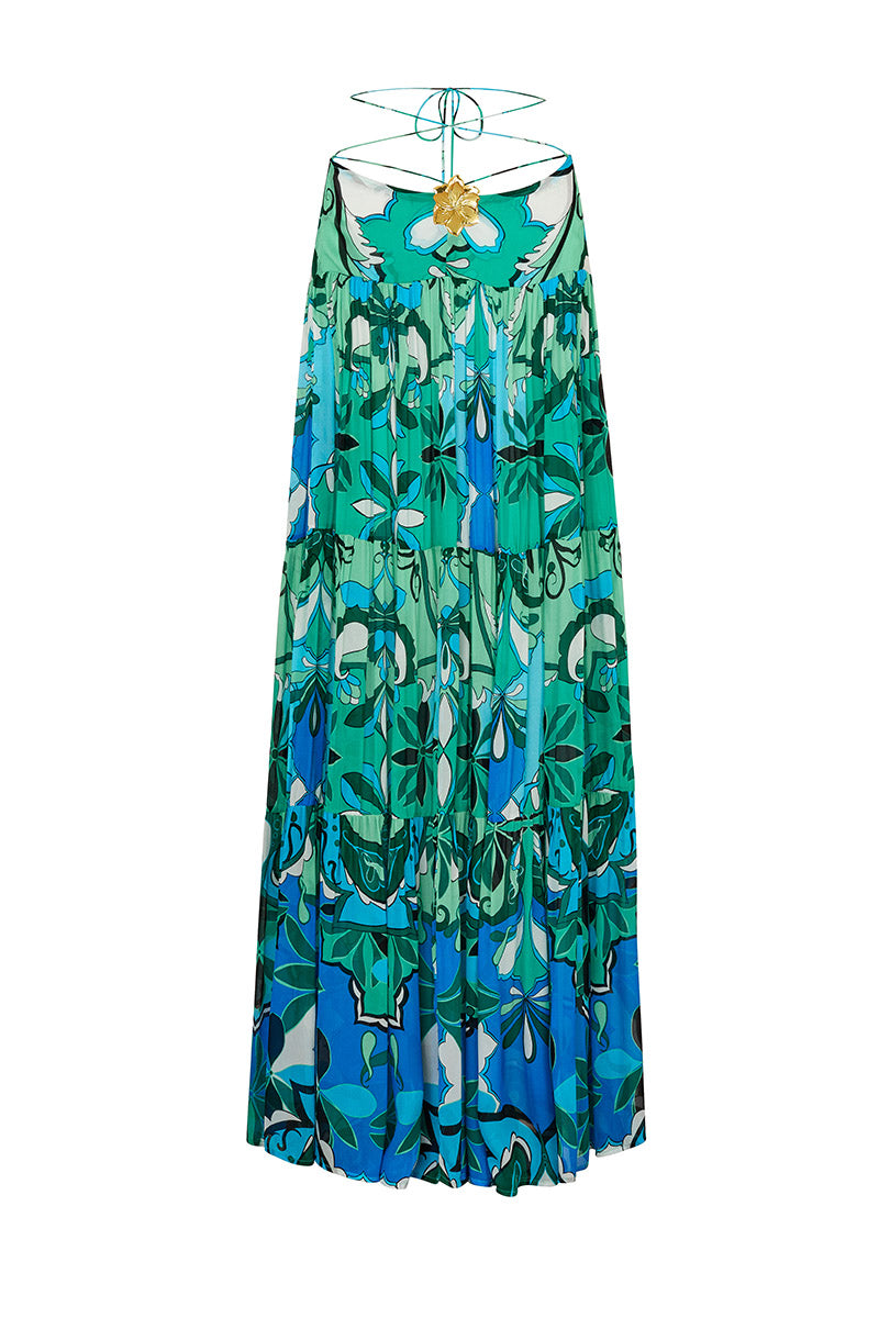 Song' Skirt - Boheme Blue