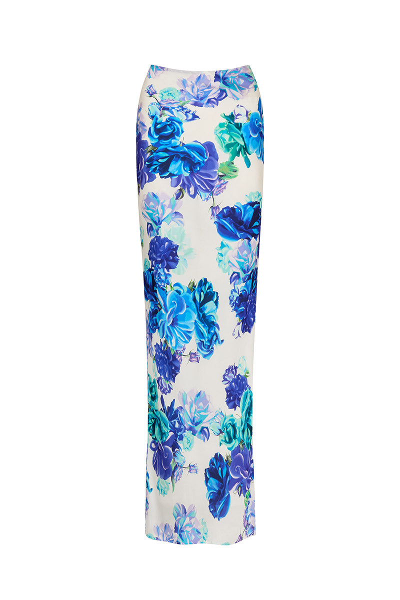 'Miami' Maxi Skirt - Flamenco Blue