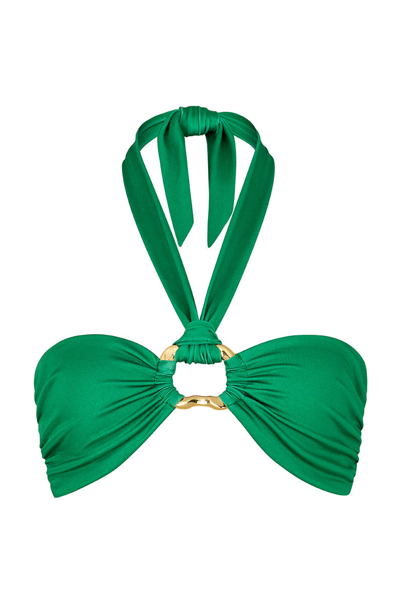 'Locket' Bandeau Top - Emerald