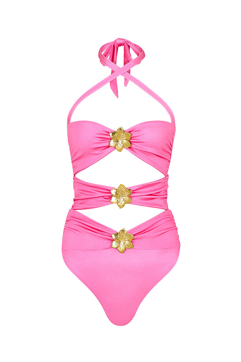 'Diamond' Cut Out Swimsuit - Barbie