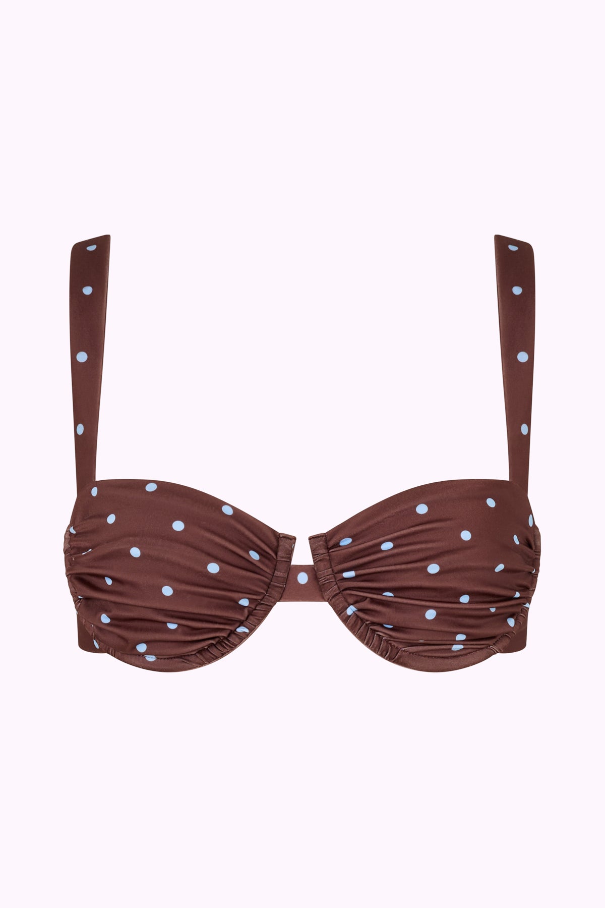 Ariel Ruched Bra - Polka