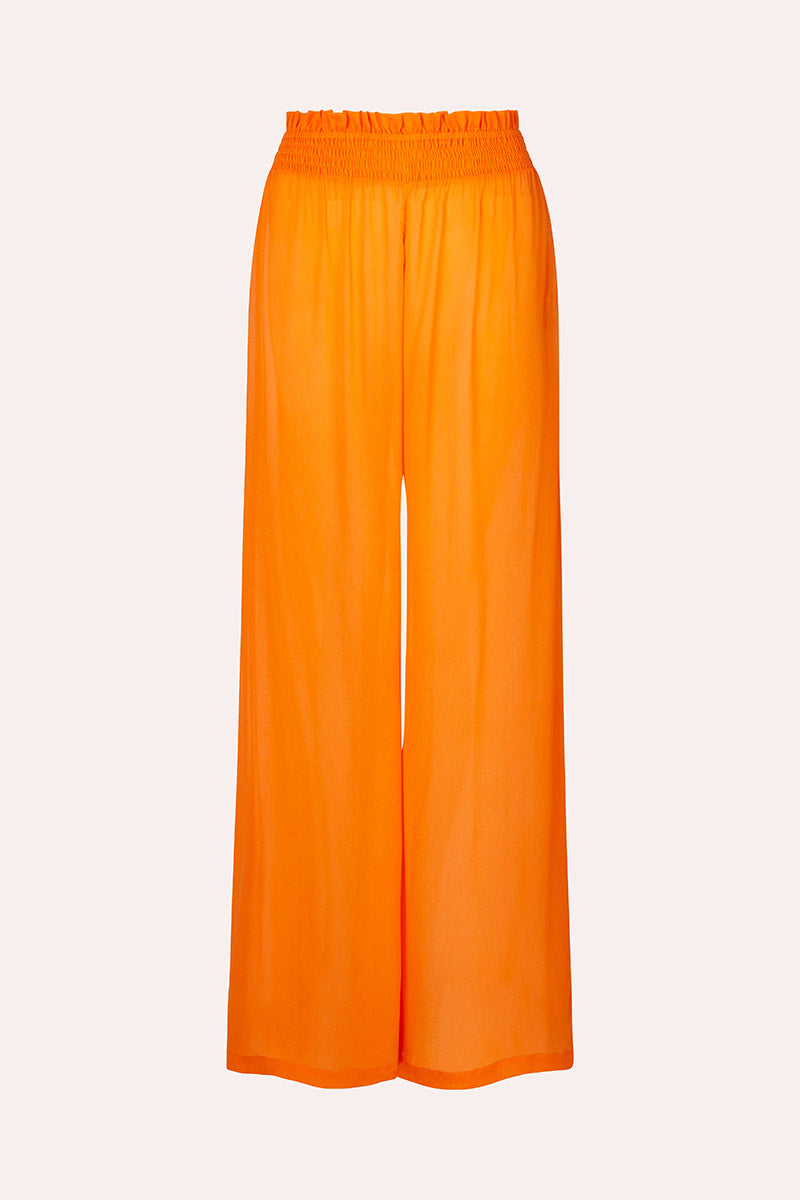 Mission Shirred Pants - Orange