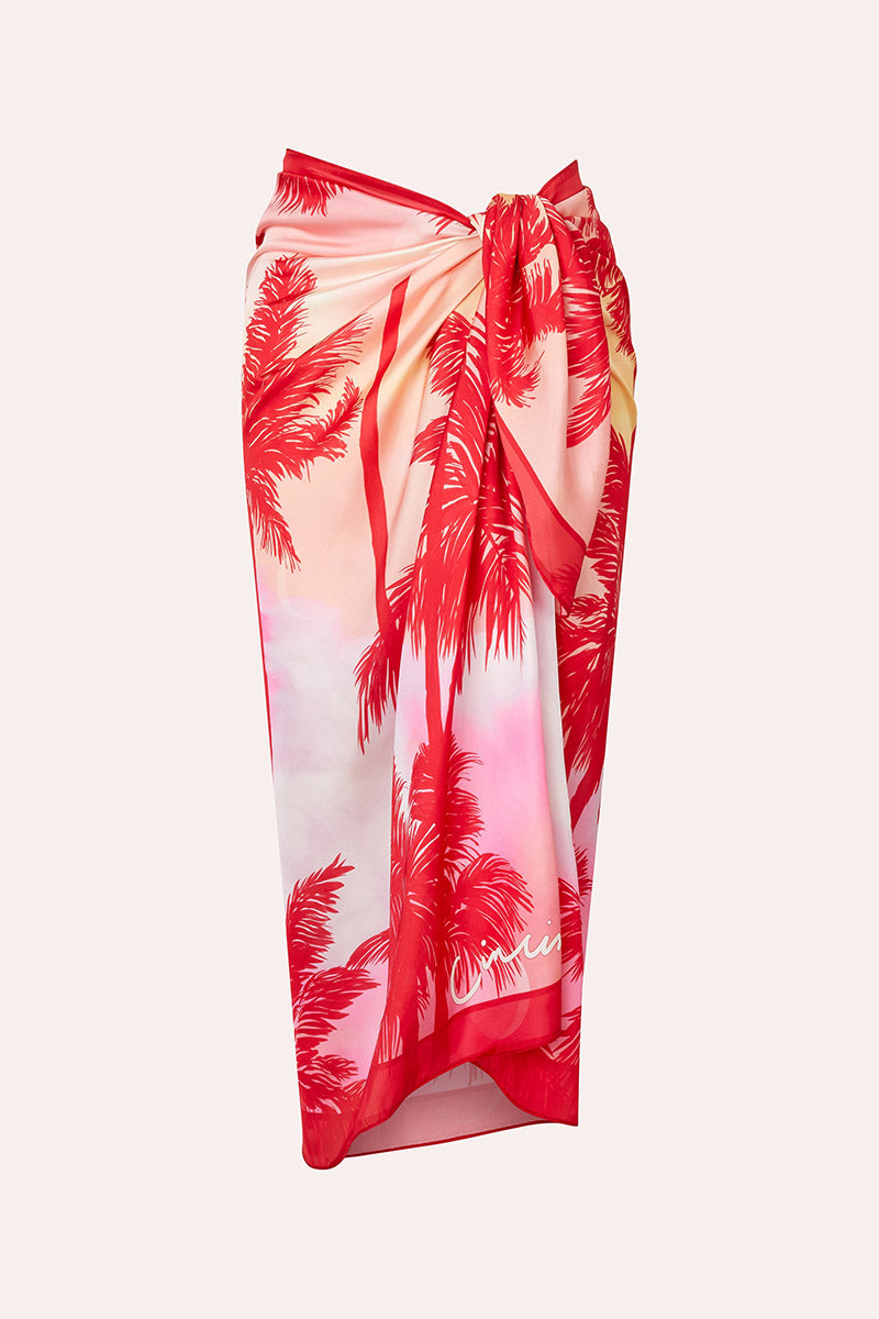 Long Silky Scarf - Palm