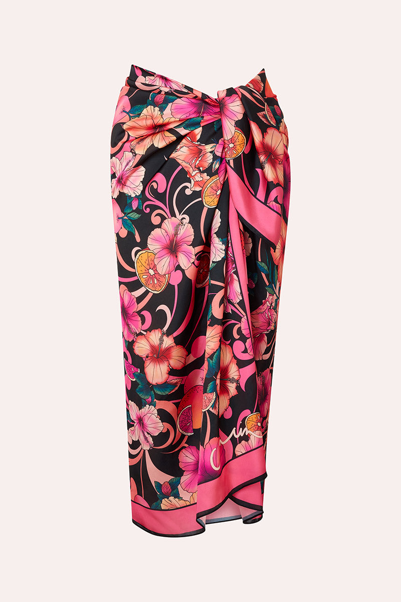 Long Silky Scarf - Hibiscus Pink