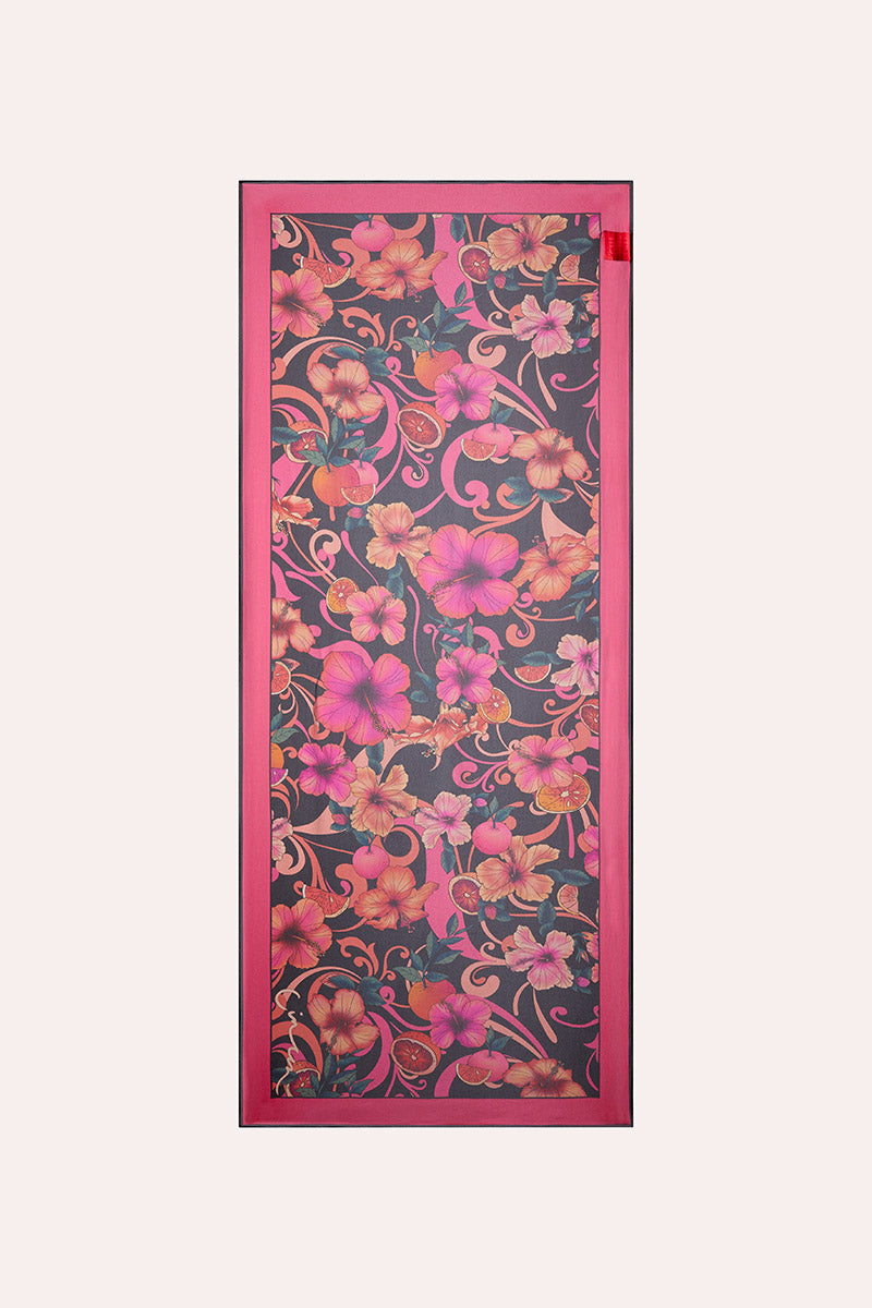 Short Sheer Scarf - Hibiscus Pink
