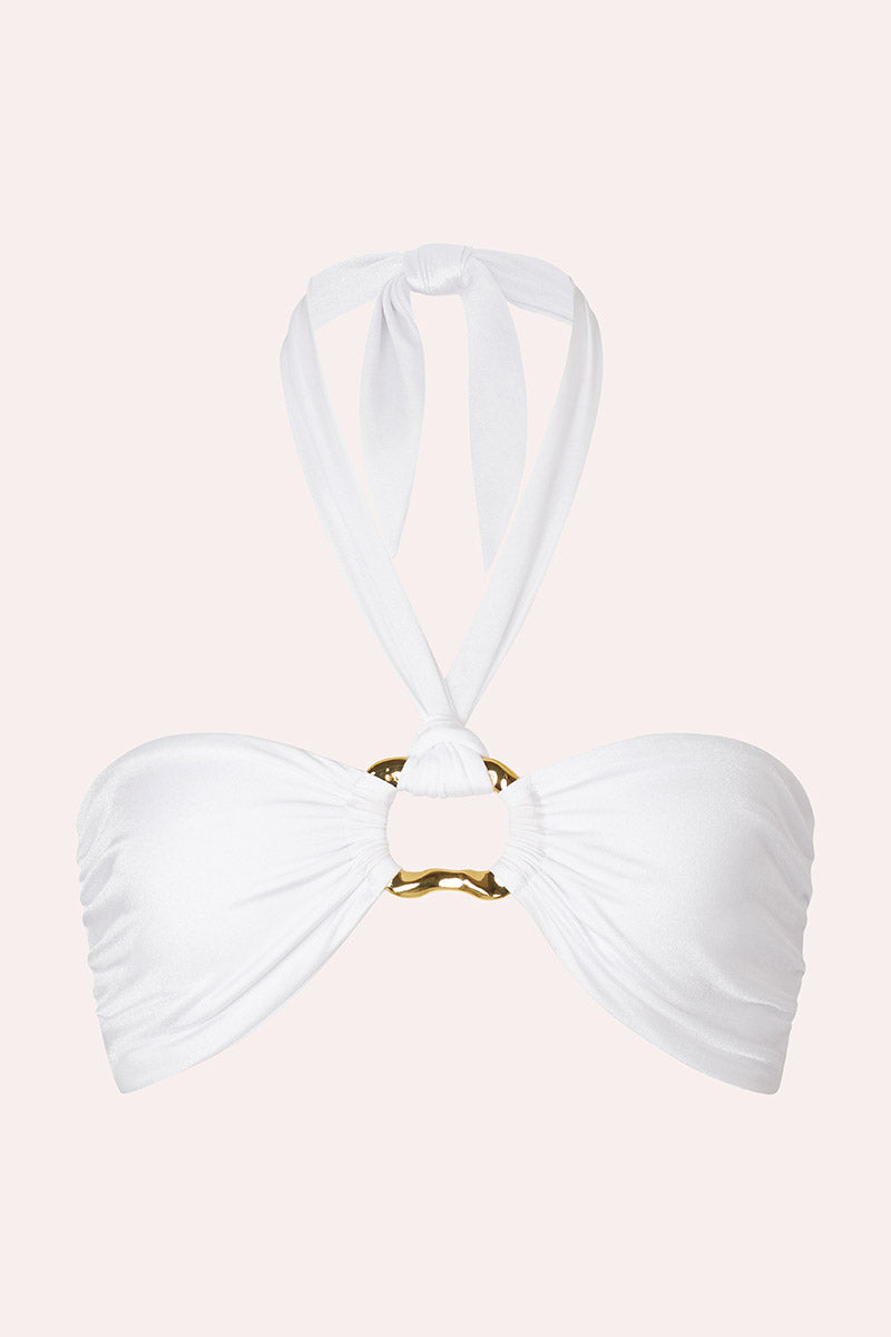 'Locket' Bandeau Top - Pearl