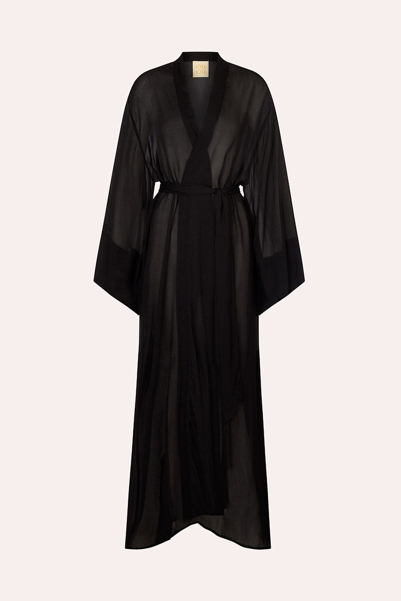 'Fortune' Robe - Black