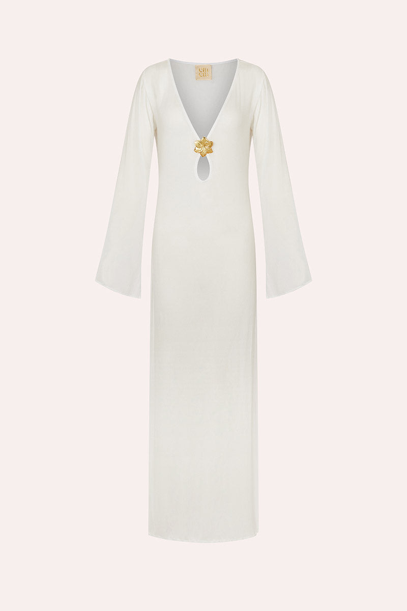 'Hotline' Maxi Dress - Pearl