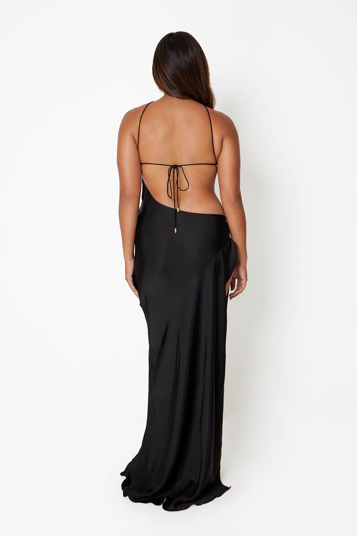 Villa Heart Maxi Dress - Black