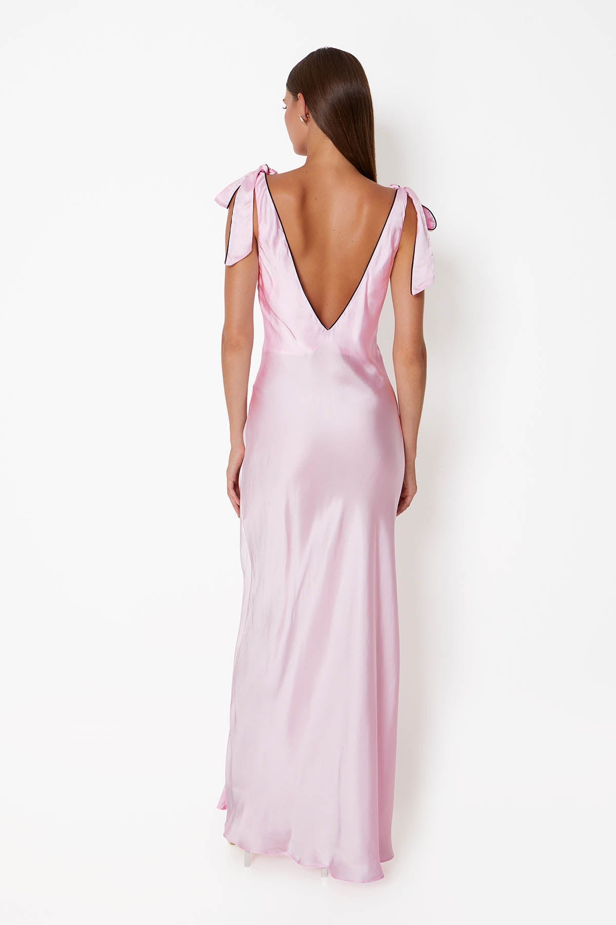 'Maison' Bow Dress - Ballet Pink