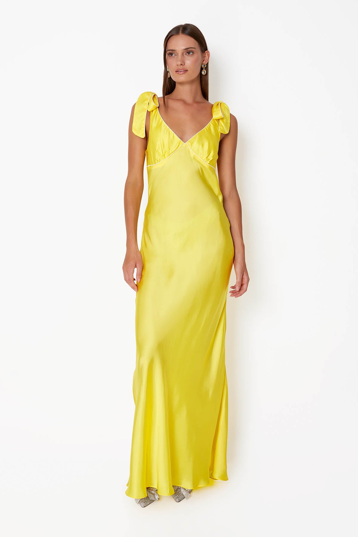 'Maison' Bow Dress - Lemonade