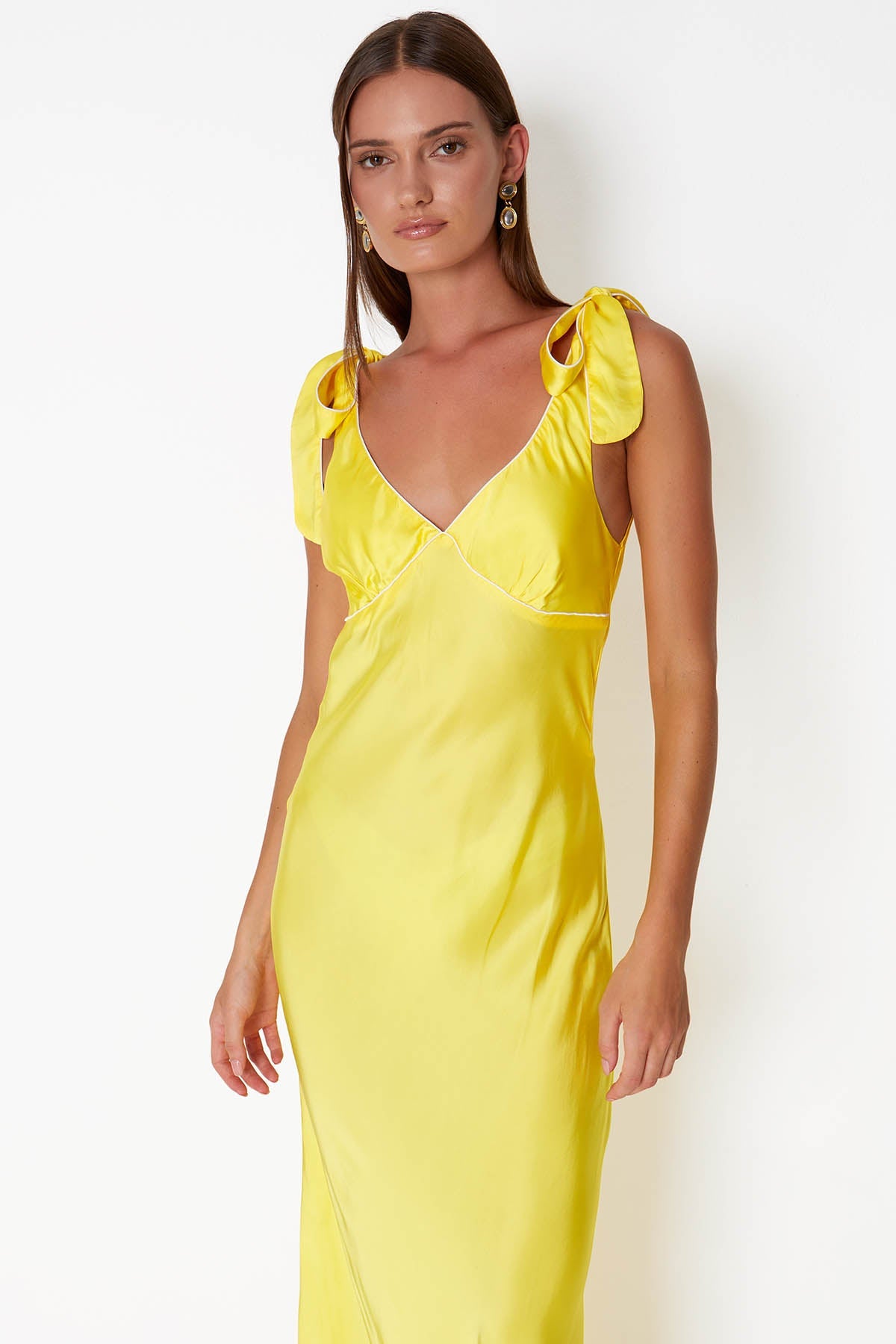'Maison' Bow Dress - Lemonade