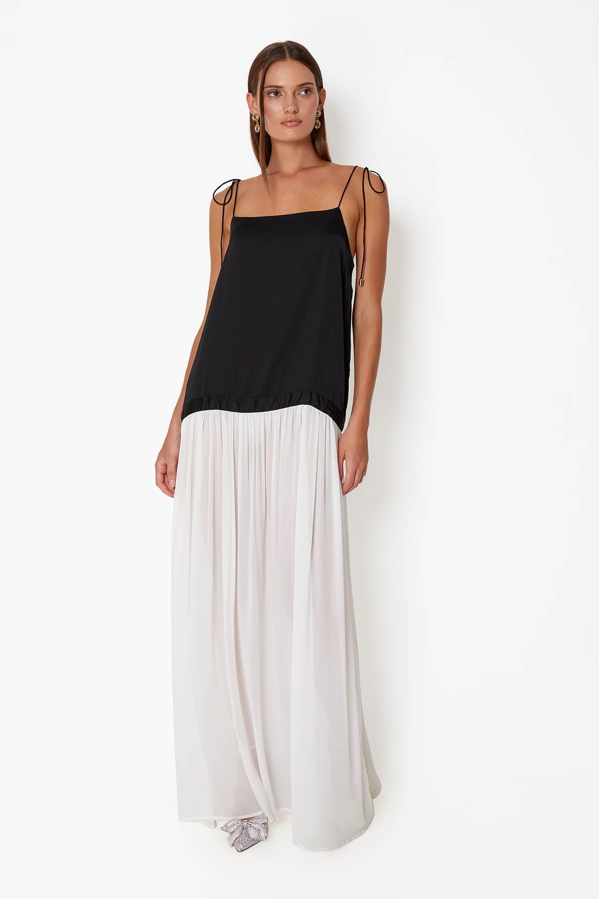 short black dress open leg Deco' Dress - Black
