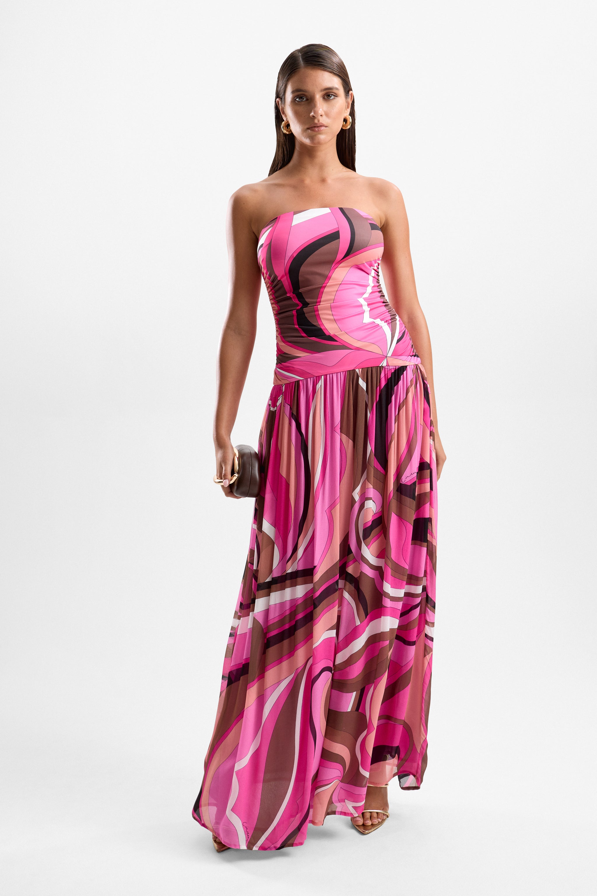 ''Mode' Maxi Dress - Dolce Pink | Cin Cin Swimwear and Resortwear S