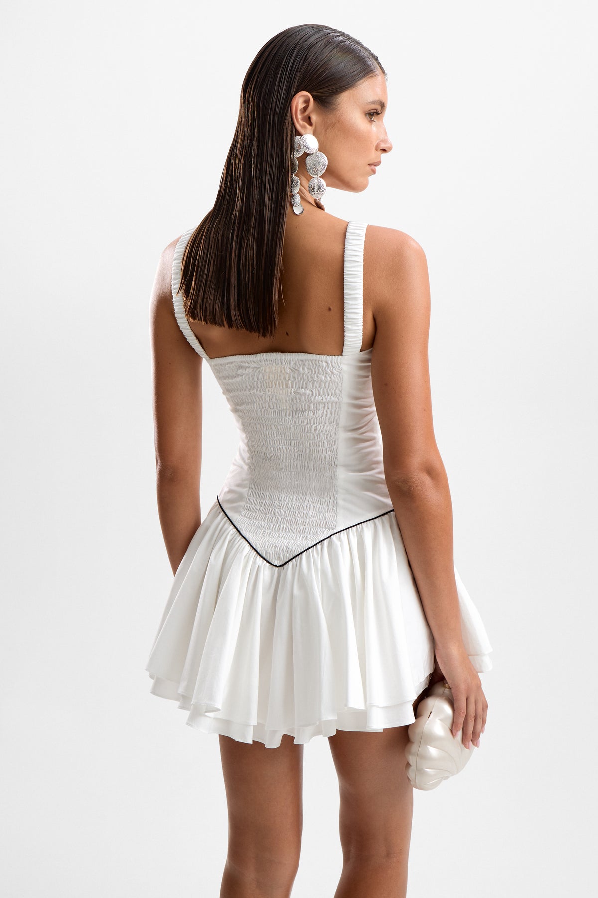 Juliette Mini Dress - Pearl