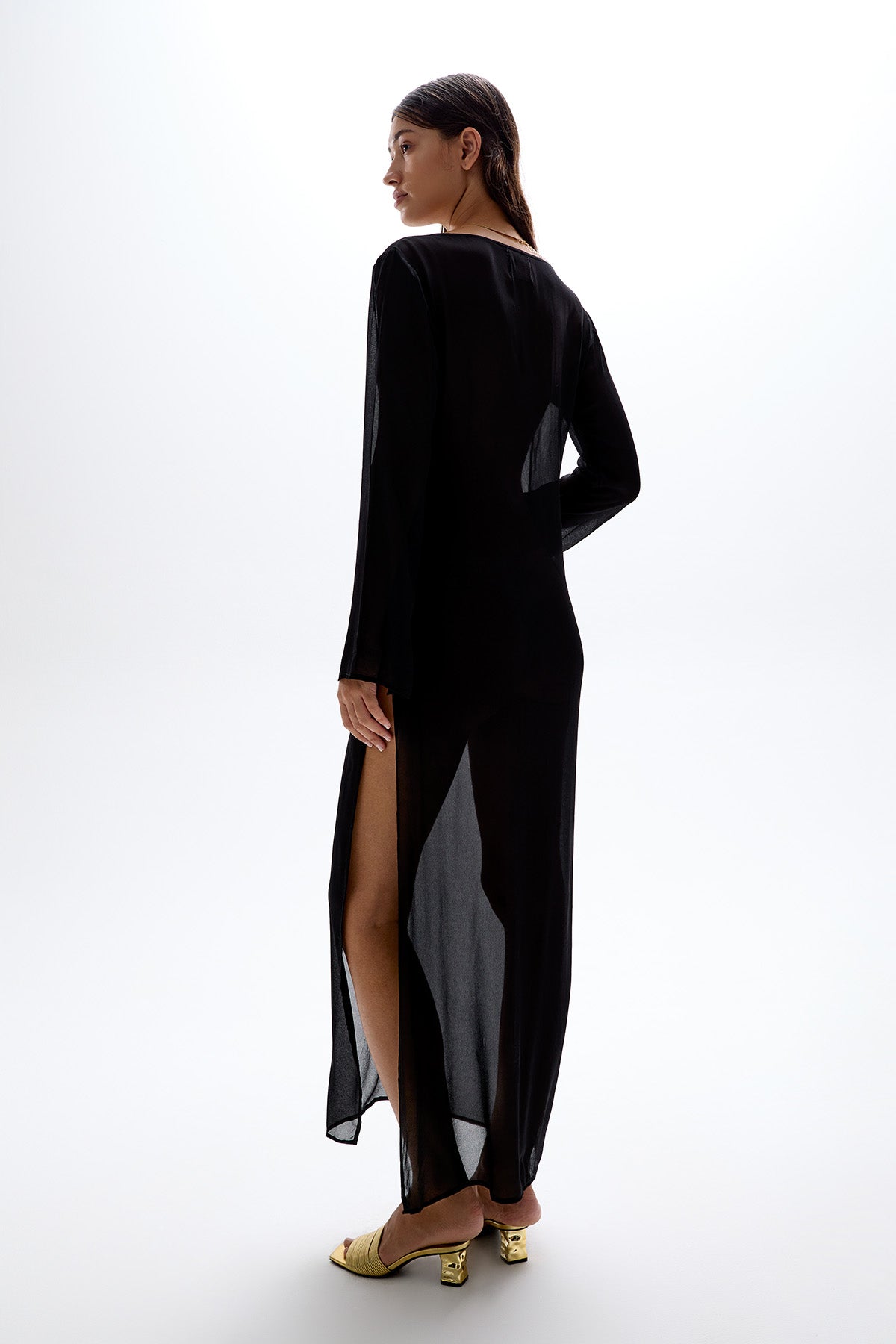 'Hotline' Maxi Dress - Black