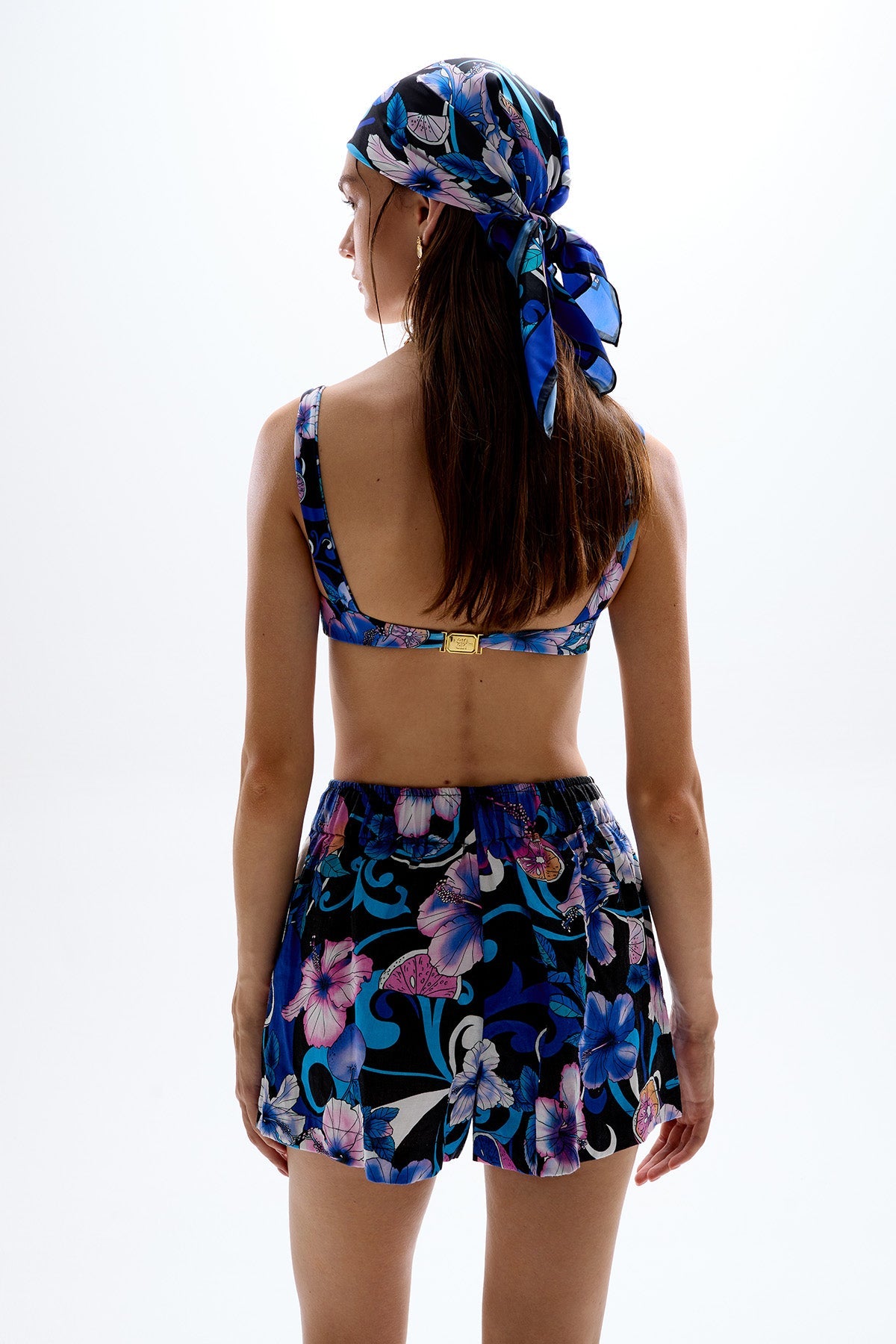 'Breakers' Boxer Shorts - Hibiscus Blue