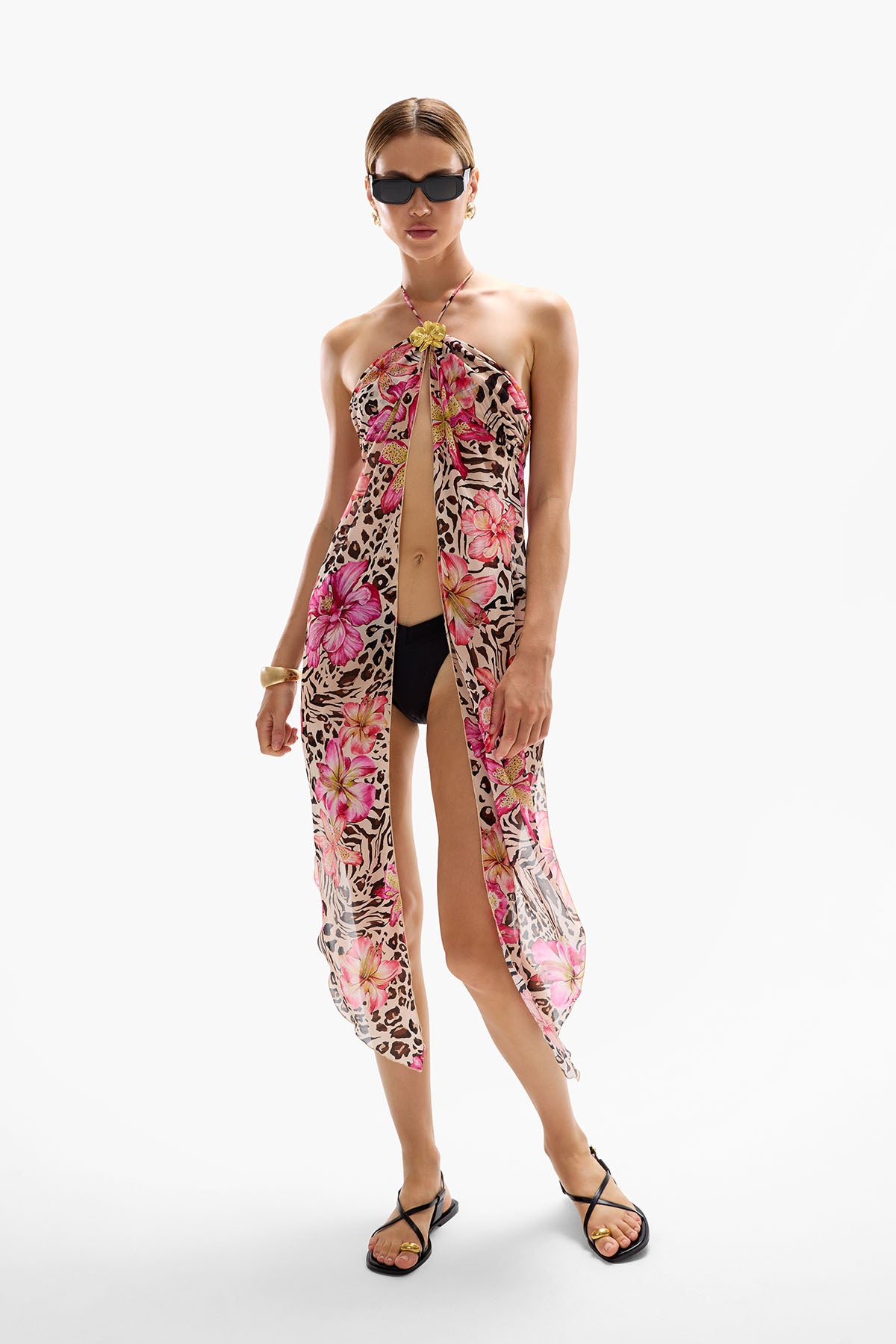 'Coral' Orchid Drape Top - Safaria