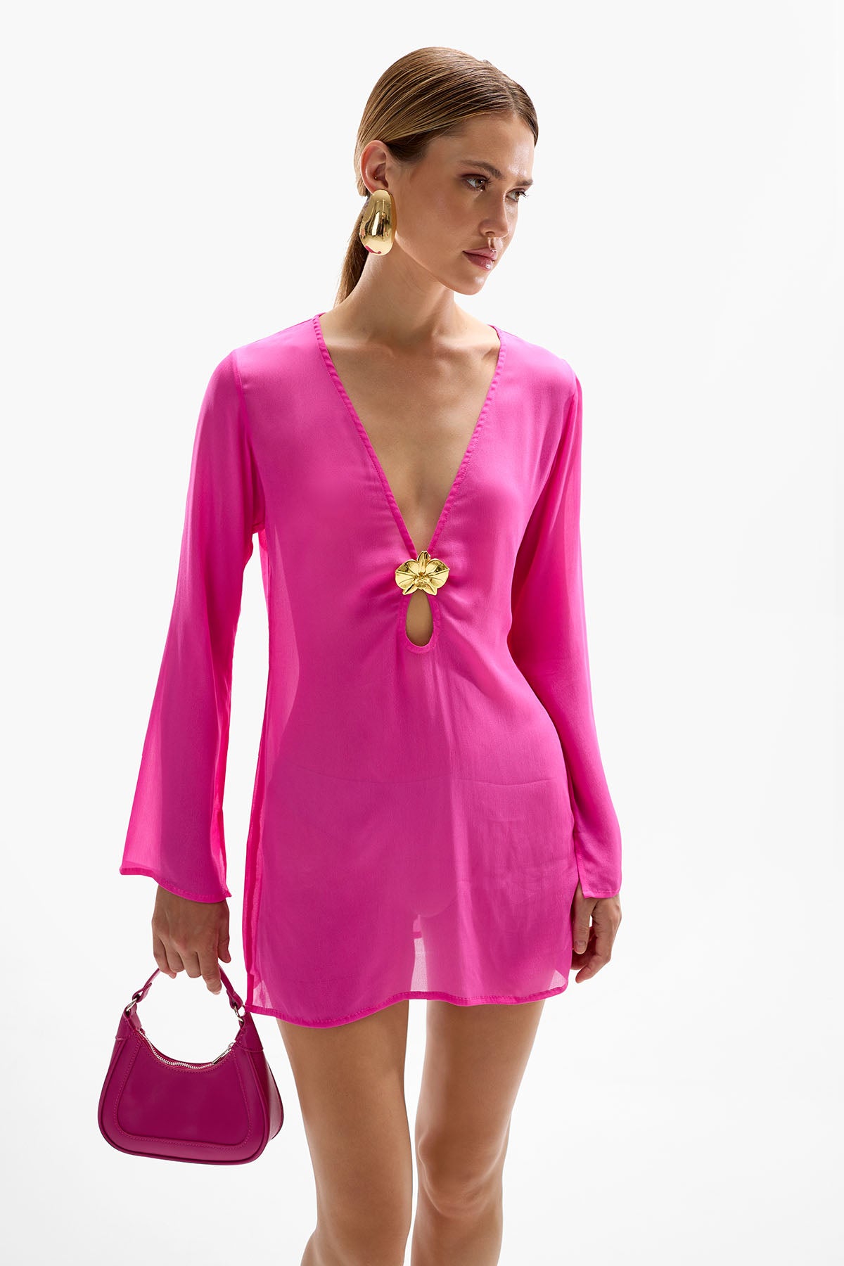 'Lulu' Orchid Dress - Fuchsia