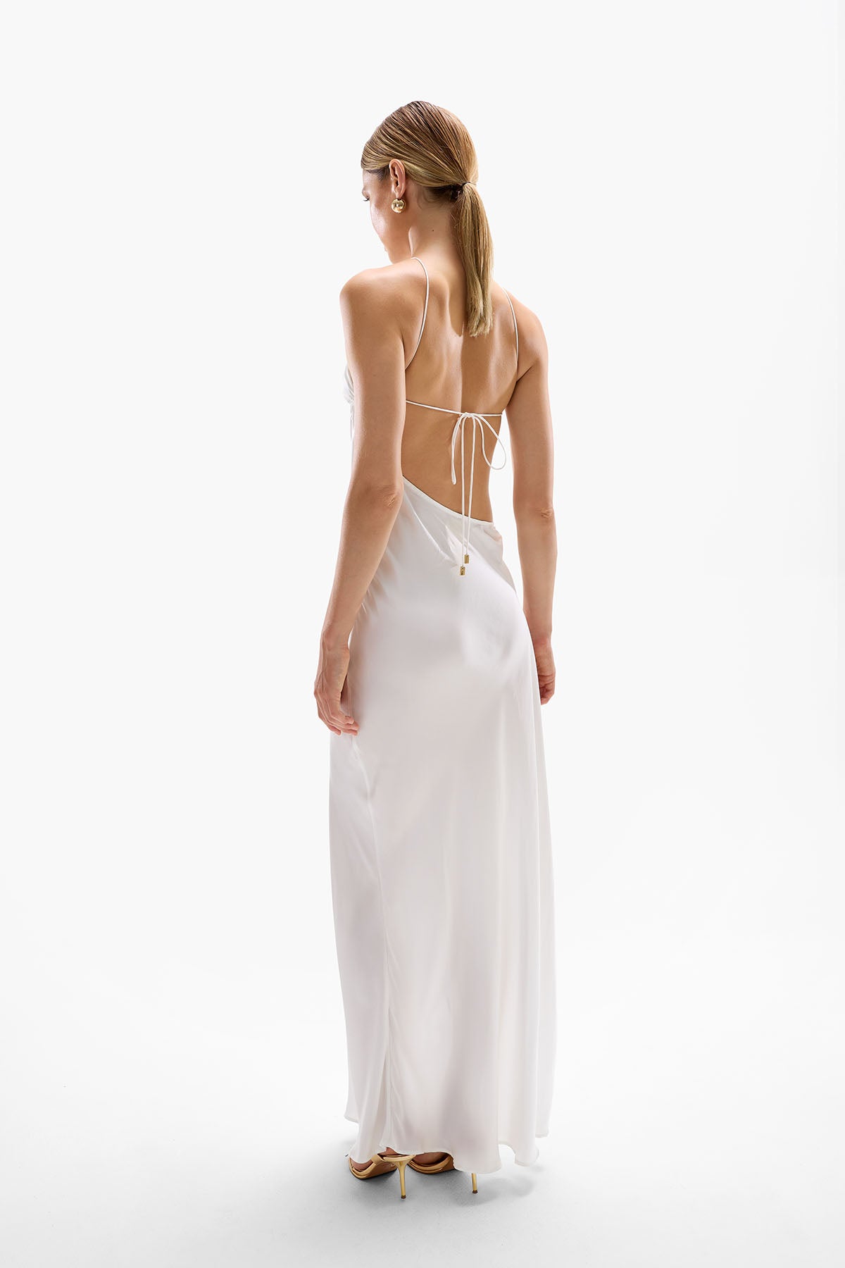 Villa' Orchid Maxi Dress - Pearl