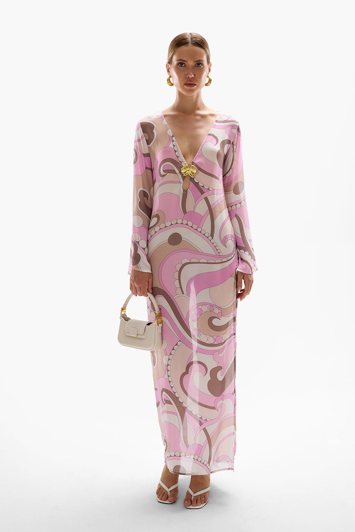 'Hotline' Orchid Maxi Dress - Antibes