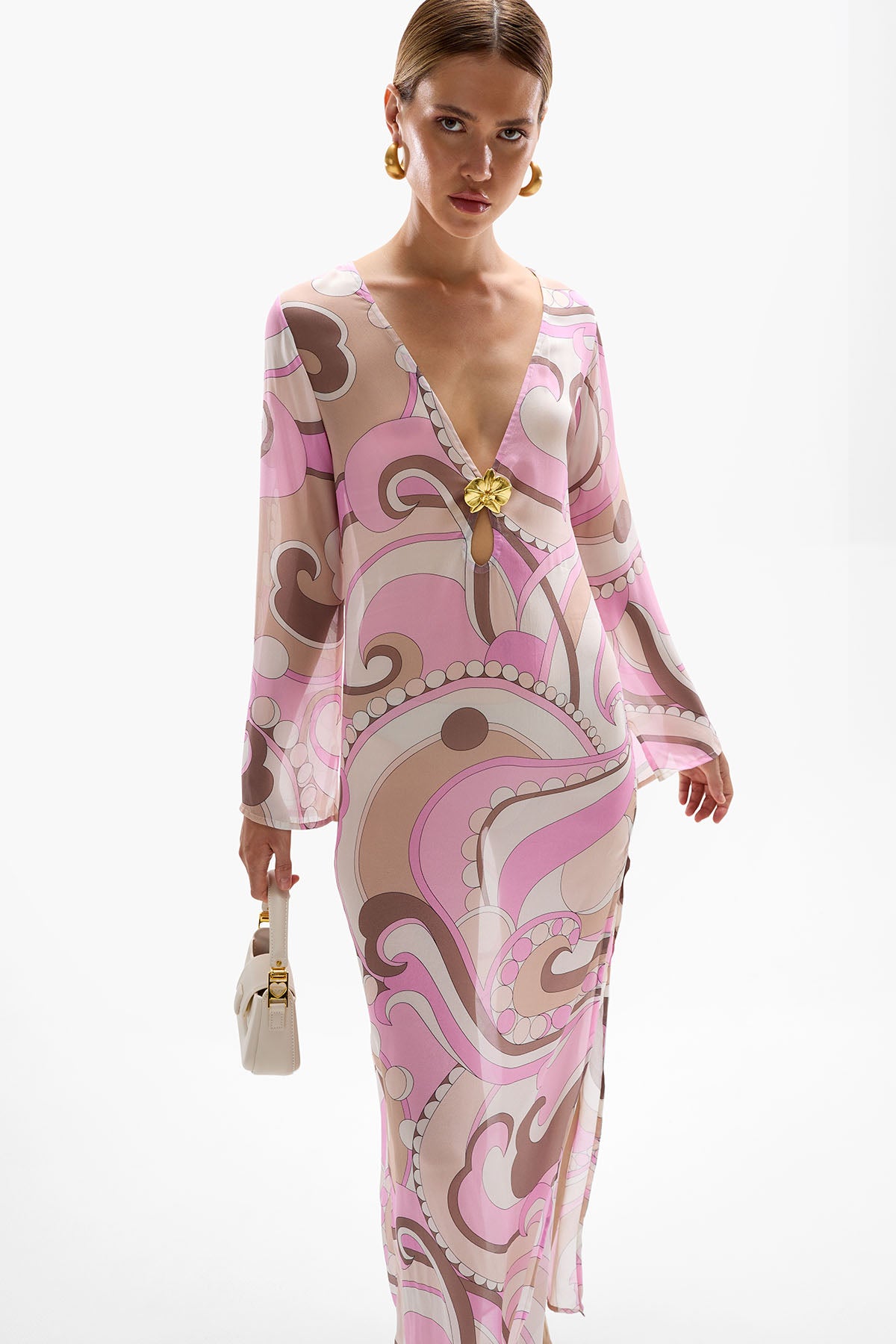 'Hotline' Orchid Maxi Dress - Antibes