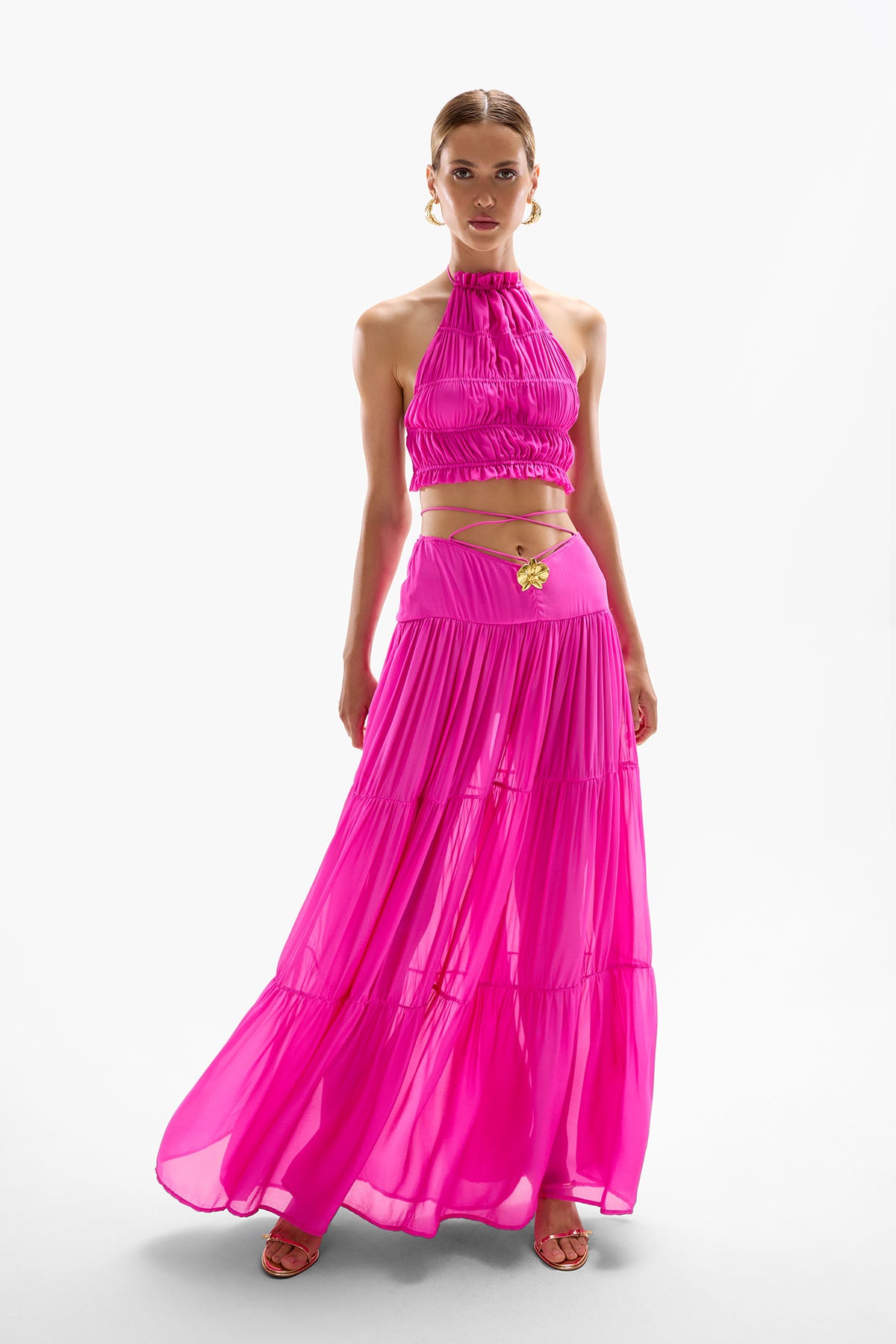 Song' Orchid Skirt - Fuchsia