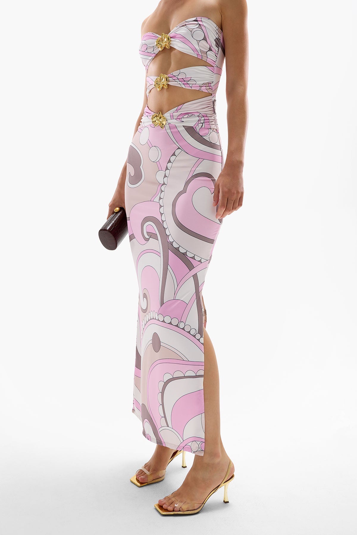 'Rome' Orchid Maxi Dress - Antibes