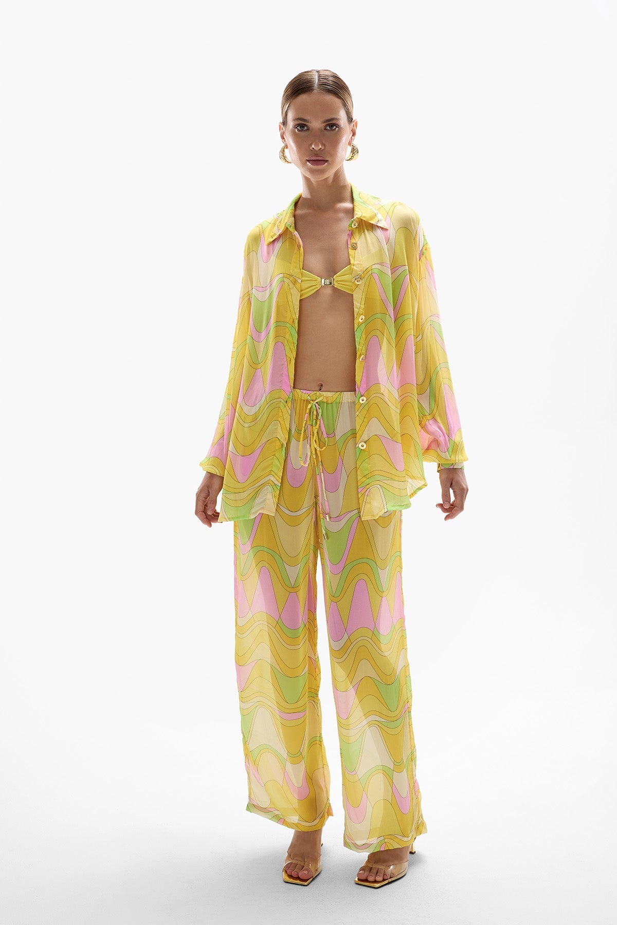 Oasis' Pants - Wavy Gold