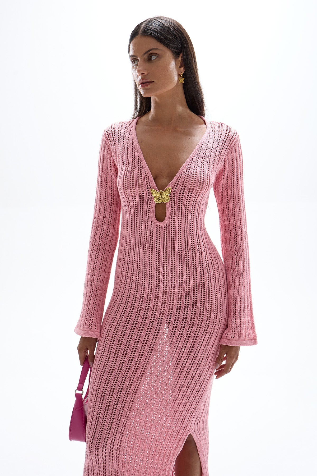 Godiva Butterfly Knit Dress - Barbie